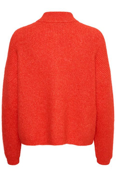 AlphaGZ Short Cardigan - Red Alert Melange