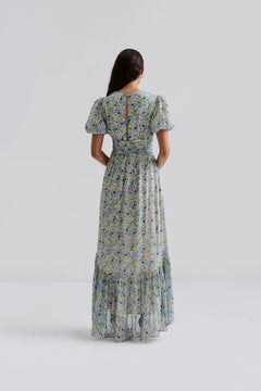 Beatrice Short Sleeve Maxi Dress - Ditsy