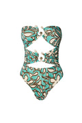 Erioa Cut Out Swimsuit - Ocean Corals
