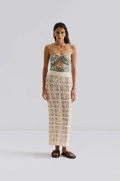 Erioa Cut Out Swimsuit - Ocean Corals