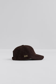 Hermine Suede Cap - Chocolate