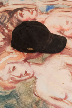 Hermine Suede Cap - Chocolate