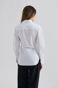 Calisa Fitted Poplin Shirt - White