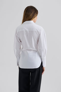 Calisa Fitted Poplin Shirt - White