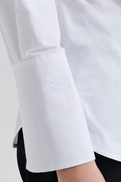 Calisa Fitted Poplin Shirt - White