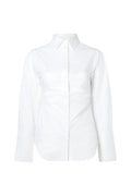 Calisa Fitted Poplin Shirt - White