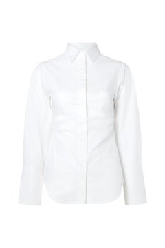 Calisa Fitted Poplin Shirt - White