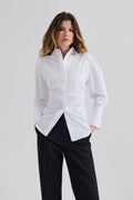 Calisa Fitted Poplin Shirt - White