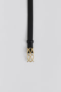 Monogram Leather Belt - Black