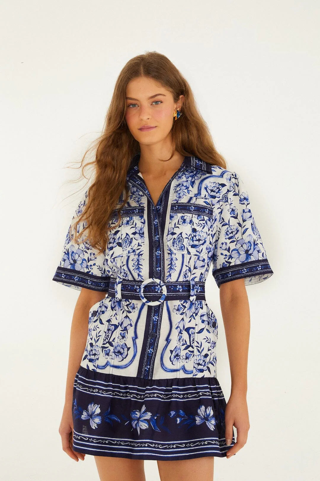 Porcelain Garden Mini Dress - Off-White