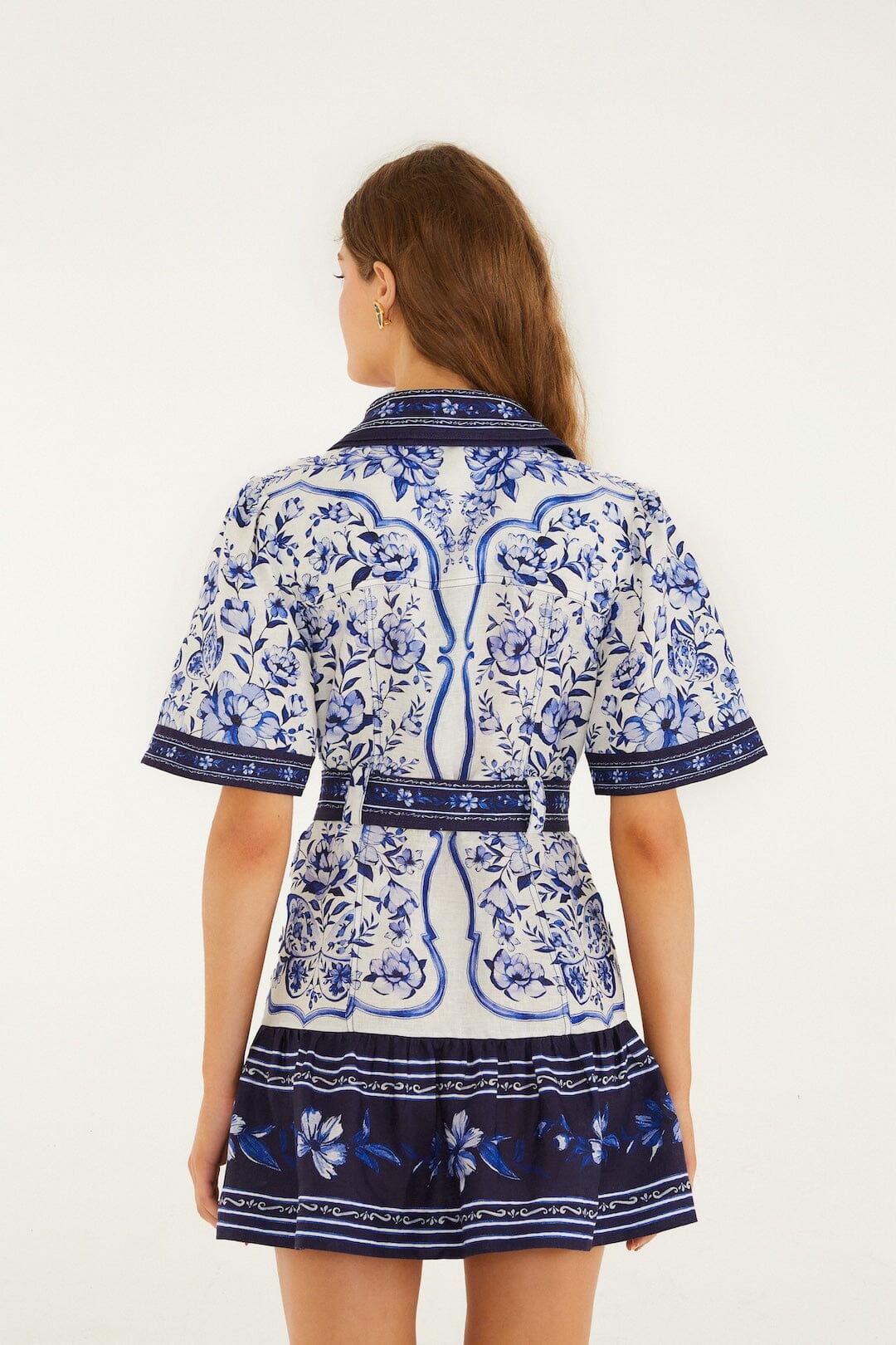 Porcelain Garden Mini Dress - Off-White