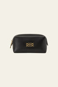 Monogram Leather Toiletry Bag - Black