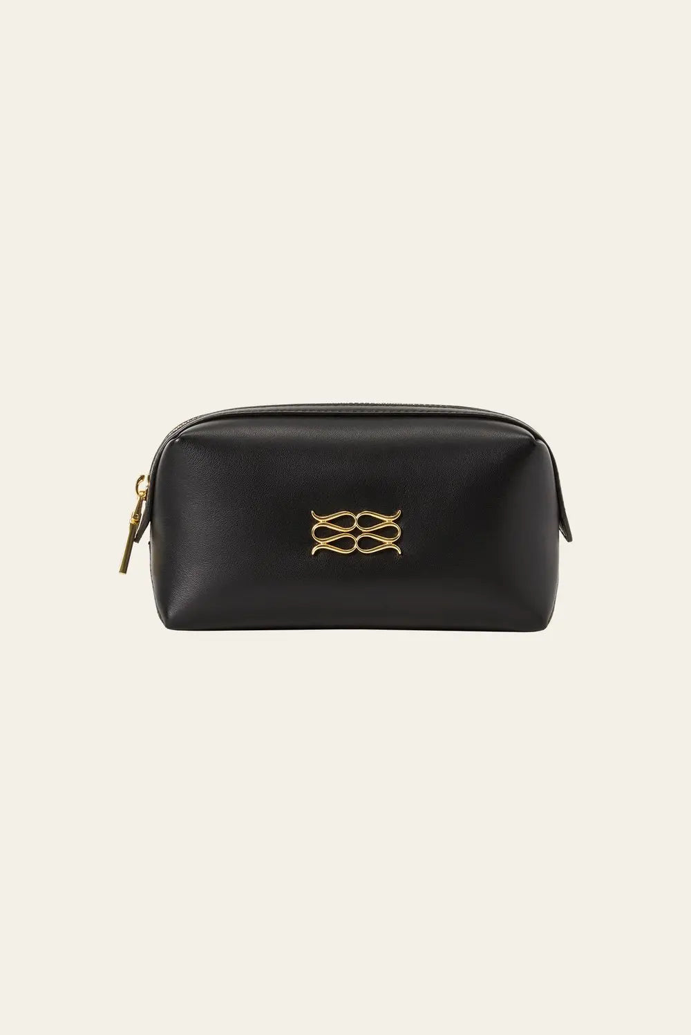 Monogram Leather Toiletry Bag - Black