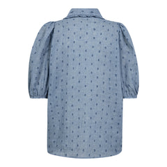 Dottiecc Ss Shirt - Dusty Blue