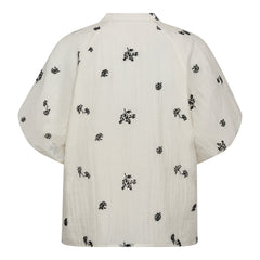 Colleencc SS V-Shirt - Off White
