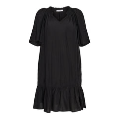 Sunrise Flow Crop Dress - Black