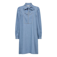 Tituscc Denim Bow Dress - Denim Blue