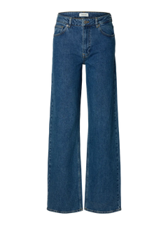 Wide Bea-Kori Hw Jeans - Medium Blue Denim