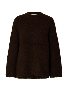 Gabriella Ls Knit New O-Neck - Delicioso Melange