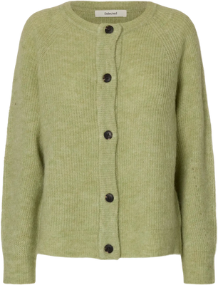 Lulu Ls Knit Short Cardigan - Lint Melange