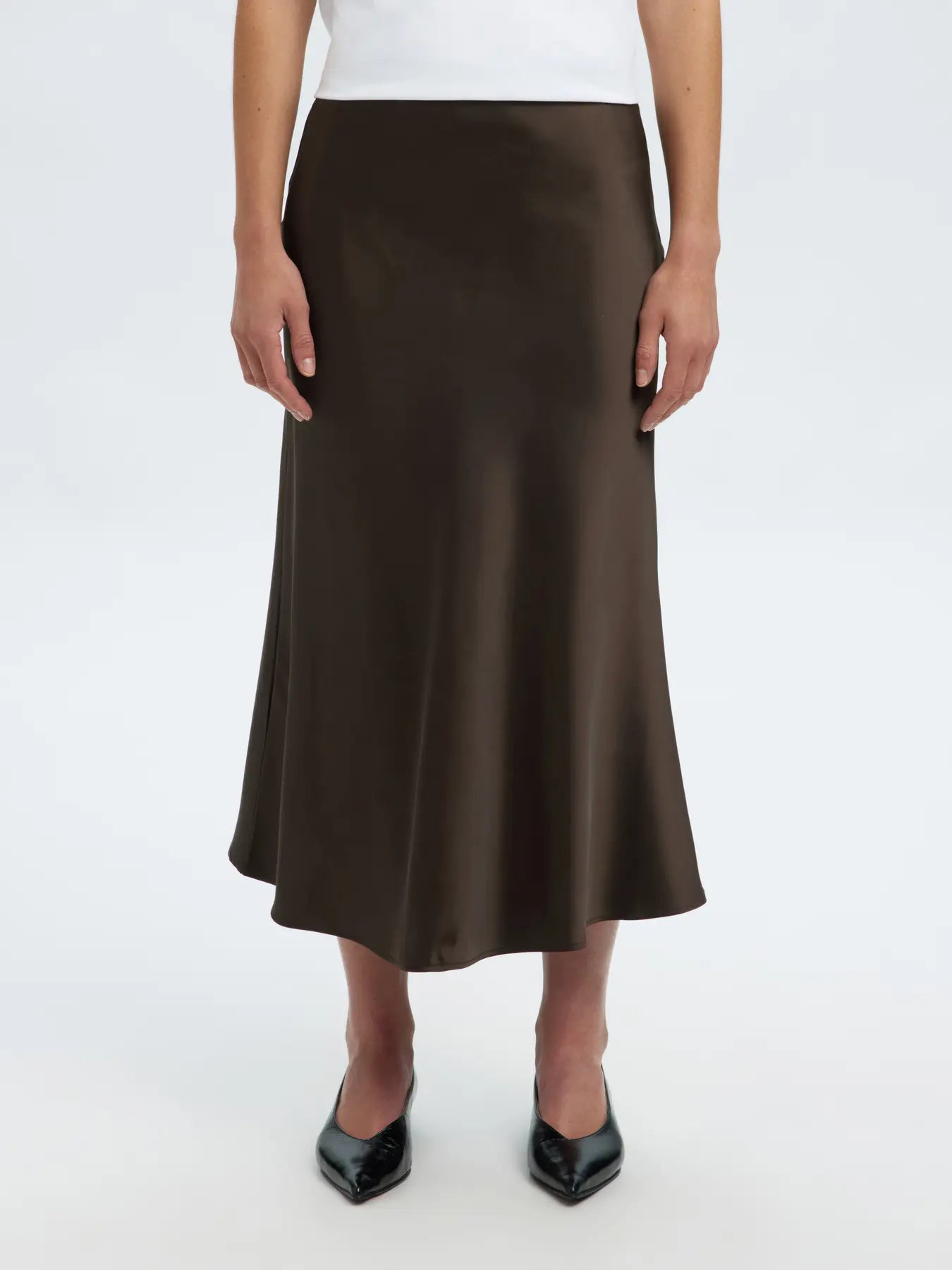 Lena Hw Midi Skirt - Delicioso