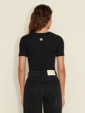 Fitted Rib Tee - Black