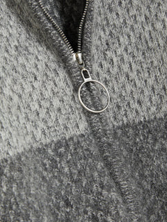 Tine Knit Cardigan - Dk. Grey Mix