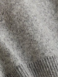 Tine Knit Crew Neck - Dk. Grey Mix