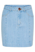 VellaGZ Short Skirt - Light Blue Washed