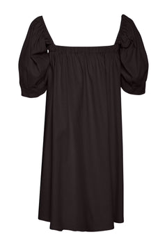 ElarahGZ Linen Short Dress  - Black