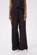 ElarahGZ Linen Hw Pants  - Black