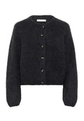 JetraIW Cardigan - Dark Grey Melange