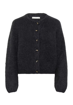 JetraIW Cardigan - Dark Grey Melange