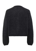 JetraIW Cardigan - Dark Grey Melange