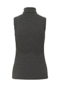 DagnaIW Melange Rollneck Top - Dark Grey Melange