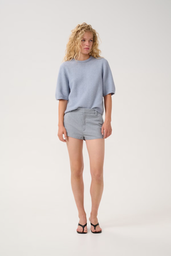 GZalpha Ss Tee - Grey Blue Melange