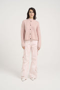 Alphagz Short Cardigan - Rose Grey Melange