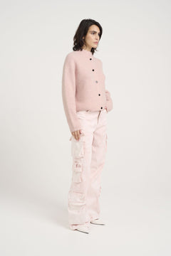 Alphagz Short Cardigan - Rose Grey Melange
