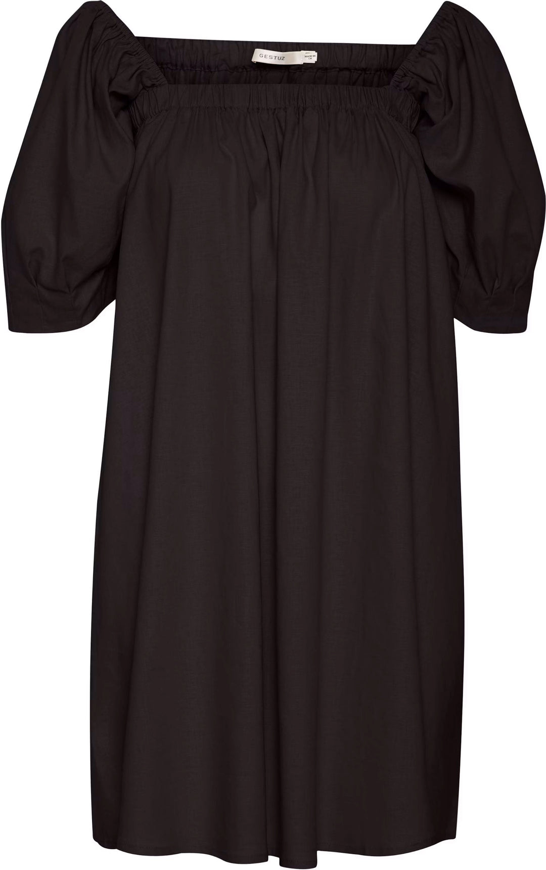 ElarahGZ Linen Short Dress  - Black