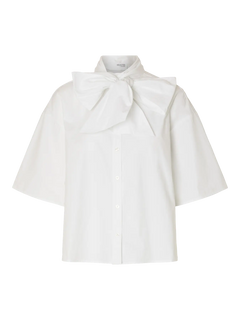 Aya-Juno 2/4 Bow Shirt - Bright White
