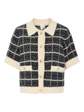 Yaslivia Ss Knit Cardigan - Black