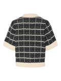 Yaslivia Ss Knit Cardigan - Black