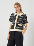 Yaslivia Ss Knit Cardigan - Black