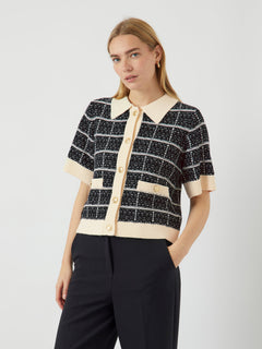 Yaslivia Ss Knit Cardigan - Black
