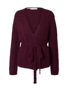 Gabella Ls Knit Belt Cardigan - Fig