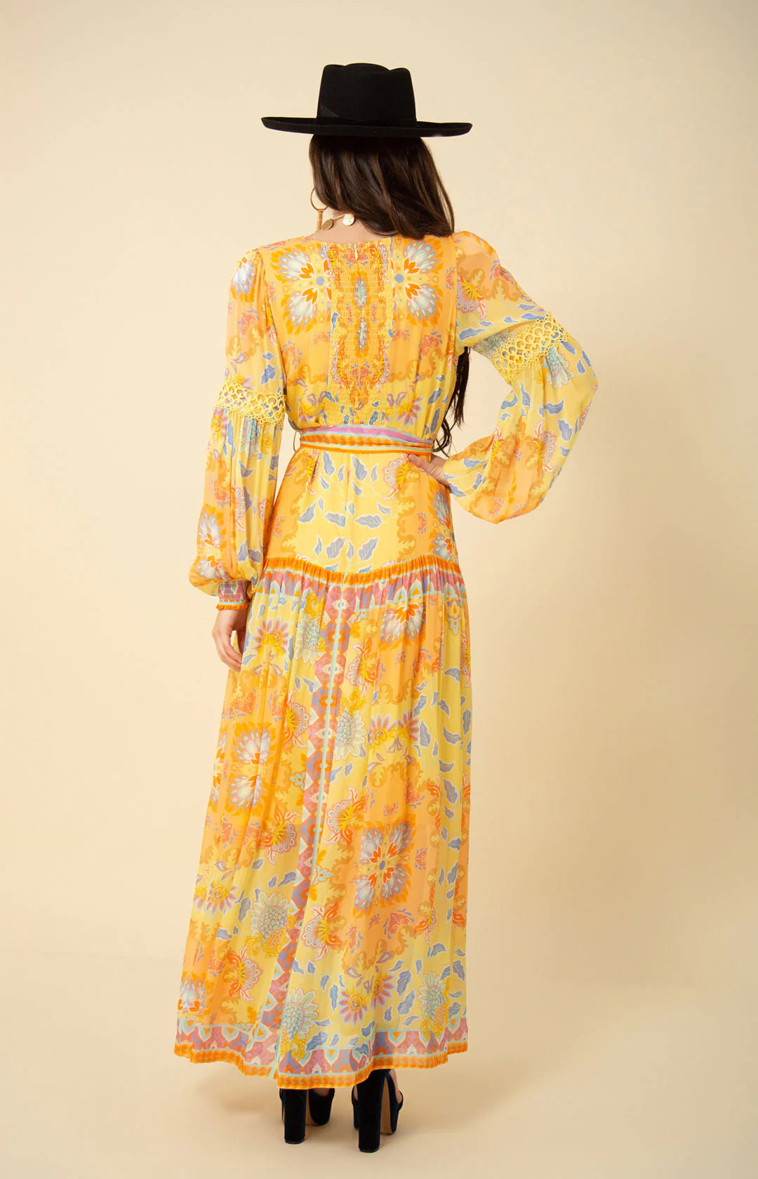 Sophie Long Dress - Yellow