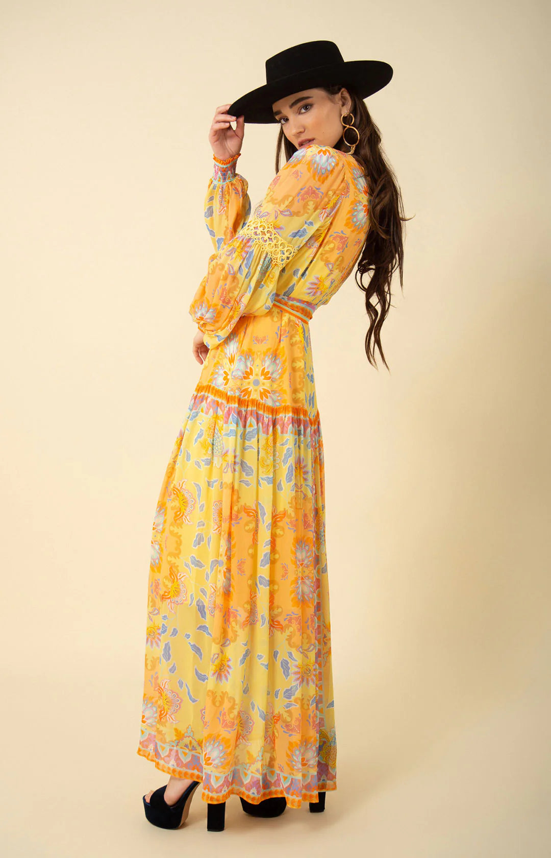 Sophie Long Dress - Yellow