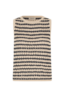 Vester Stripe Top - Navy Summer Sand