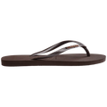 Hav. Slim Logo Metallic - Dark Brown