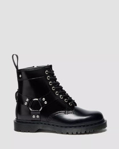 1460 Harness 8 Eye Boot - Black